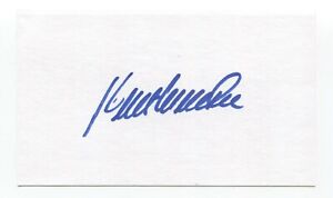 Kent Mercker Signed 3x5 Index Card Baseball Autographed Signature