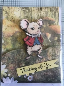  GREETING CARD, HANDMADE ALICE IN WONDERLAND 3 DIFFERENT OCCASIONS [6 CHOICES] - Picture 1 of 9