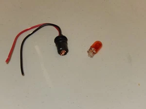 Light Bulb 56V 3W W/SOCKET AND 2 WIRES for ELECTRIC Scooters (Odometer Panel) - Picture 1 of 3