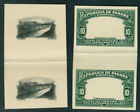 Panama 1915, 10c Culebra, PROOFS centre + cadre PAIRES GOUTTIÈRES, archives, RRR #211