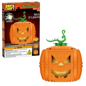 Brickcraft Brick-O’-Lantern Kürbis Bauset Halloween beleuchtet anpassen - Bild 1 von 8