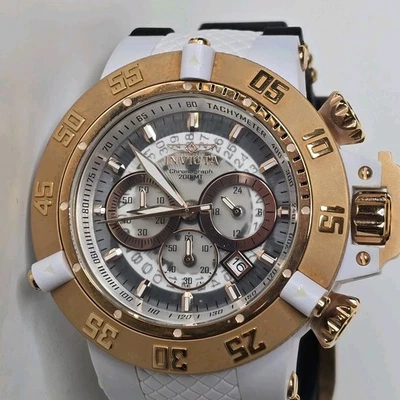 Reloj Cronógrafo Hombre Invicta Subaqua Noma III 0931 Blanco Negro Foto 1 de 4