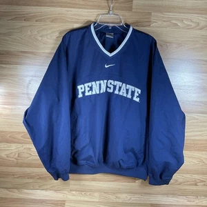De Colección Nike Penn State Center Swoosh Azul Pullover Cortavientos Para Hombre Talla Grande - Imagen 1 de 15