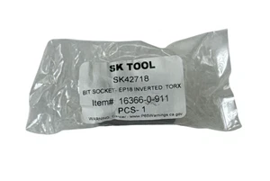 SK Tools EP 18 Inverted Torx Non Chrome EP18 Female Socket SK42718 NEW - Picture 1 of 3