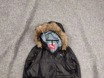 Vintage Puma Fur Hoodie Back Zip Light Jacket Y2K l.g.b. Style - Image 1 of 4