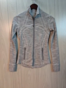 Lululemon Jacket Womens 4 Gray Define Track Coat Zip Lightweight Flaw - Picture 1 of 8