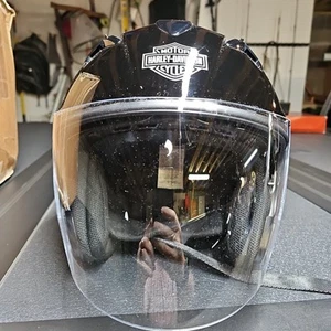Harley Davidson XXLarge Black Motorcycle Helmet HD-J1V Full Face Excellent Condi - Picture 1 of 14