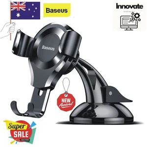 Baseus 360° Gravity Universal Car Mobile Phone Holder GPS Stand Mount Cradle - Picture 1 of 10