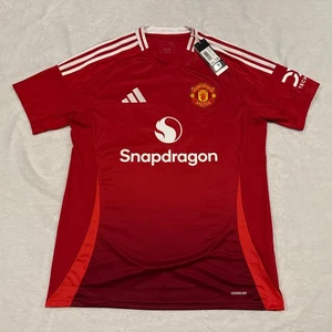 2024-25 Adidas Herren Manchester United Home Rasmus Hojlund Fußball Trikot Große L - Bild 1 von 14