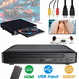 Mini DVD Player Tragbar Für Fernseher Mit HDMI/AV Kabel HD1080P CD Player Für TV - Bild 1 von 22