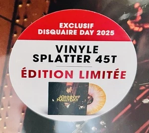 Johnny Hallyday Rare 45T Disquaire Day 2025 Autoportrait + 1 PASS - Foto 1 di 5