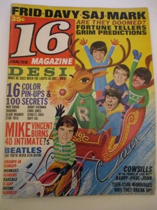 Dark Shadows, Davy Jones, The Beatles - 16 Magazine 1969 - Imagen 1 de 14
