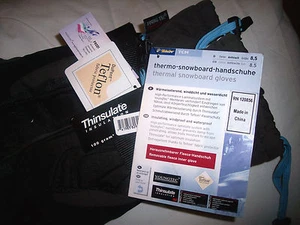 TCHIBO ~ THINSULATE ~ YOUNG TEC ~ Gray Snowboarding/Ski Gloves ~ Size: 8.5 - Picture 1 of 3