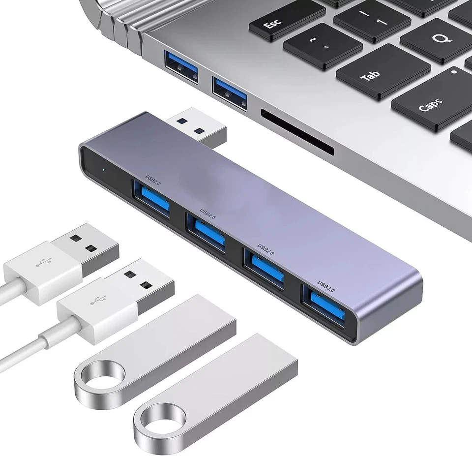 Hub USB,4 In 1 Presa USB Multipla USB Con 1 Porta USB 3.0, 3 Porte USB 2.0,Porta - Immagine 1 di 1