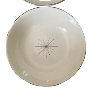 Vintage 1950’s Homer Laughlin China Atomic Modern Star Two Dessert Bowls 6 Inch - Picture 1 of 10