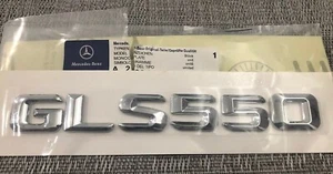 GLS550 FIT MERCEDES REAR TRUNK TAILGATE LETTERS NUMBERS BADGE NAMEPLATE EMBLEMS - Picture 1 of 5