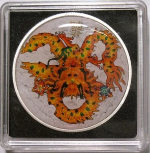 *CINA 10 YUAN 2023 COLORATA DRAGO - Picture 1 of 2