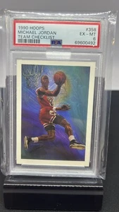 1990 HOOPS Michael Jordan #358 PSA 6 ex nuovo di zecca squadra basket - Foto 1 di 2