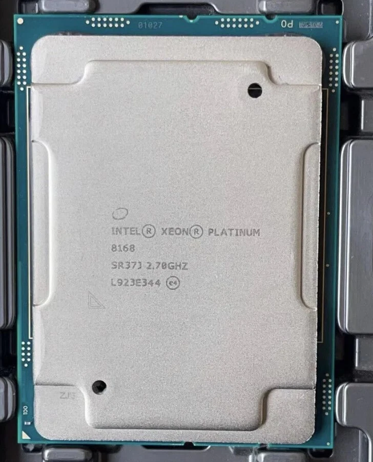 Intel Xeon Platinum 8168 2.70GHz 24 Core 205W 33MB LGA3647 SR37J CPU Processors - Image 1 of 1