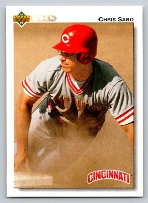 1992 Upper Deck - Chris Sabo #123 - Image 1 of 2
