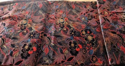 COUPON DE VELOURS ANCIEN MAISON BIANCHINI (TISSUS HAUTE COUTURE) - Photo 1/2