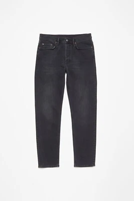 Nuevos pantalones de mezclilla Acne Studios River ajustados usados negros 36 x 34 EUR para hombre Foto 1 de 4