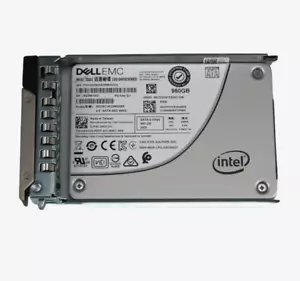 Dell Intel S4610 960GB SATA 6Gb/s MU 2.5"SSD X31G3 w/14G 15G Tray 90-99% Health - Picture 1 of 4
