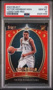 2023-24 Panini Select - Lodestars Red Prizm #9 Victor Wembanyama (RC) PSA 10 - Bild 1 von 2