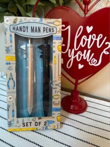 Eccolo Handy Man Set Of 2 Novelty Pens For Men’s Birthday, Father’s Day Or Gift - Picture 1 of 1