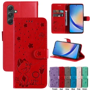 For Samsung A55 A35 A25 A15 A05S Phone Case Magnetic Leather Flip Wallet Cover - Picture 1 of 33