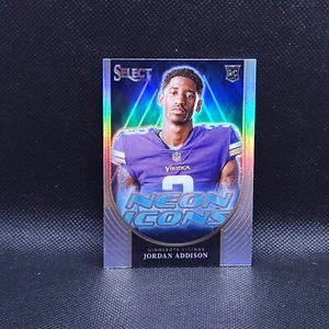 2023 Panini Select Jordan Addison Rookie Neon Icons Silver #NI-JAD - Picture 1 of 2