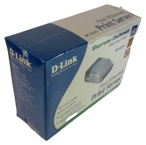 D-Link DP301P+ Fast Ethernet Centronics Port Print Server NOS Connects 10/100 Mb - Picture 1 of 7