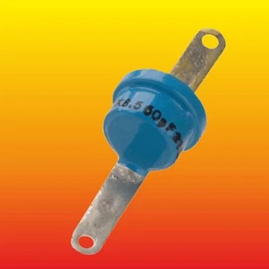 60 pF 2 kV LOT OF 2 HIGH VOLTAGE RF CERAMIC DDR DRALORIC VISHAY TYPE CAPACITORS - Picture 1 of 4