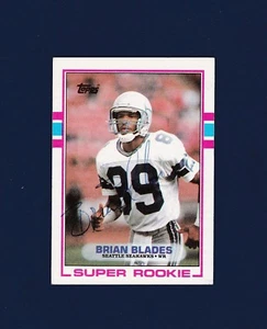 Brian Blades signed Seattle Seahawks 1989 Topps Rookie football card - Picture 1 of 1