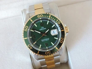 Delma Santiago Automatic Diver - grünes ZB - Bicolor - Ref. 52701.560.6 - - Bild 1 von 10