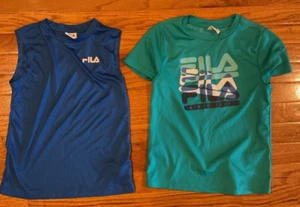 Lots of 2 FILA Boys Active Tops Size 8 - Picture 1 of 3