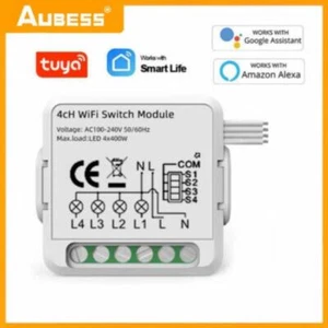 1/2/3/4CH Tuya Smart WiFi Switch Module Wireless Light Voice Control For Alexa - Picture 1 of 13