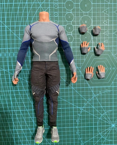 Hottoys HT MMS302 1/6 Quicksilver Collectible Body Outfits Action Figure Hands Cover
