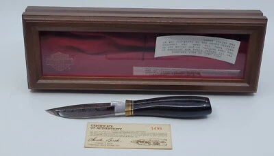 Cuchillo y vitrina Harley Davidson Custom Buck serie V-Twin Flathead/3000 Foto 1 de 4