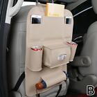 B Black Leather Car Seat Organizer Multi-Pocket Storage Bag for Backseat Lot  W1