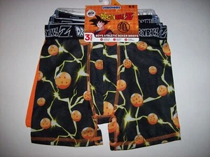 Dragonball Z Underwear Boys 3pk Athletic Boxer Briefs Underroos 4 6 8 10 NWT - Picture 1 of 4