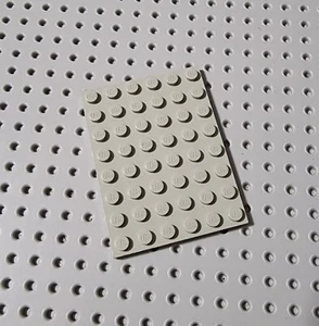 LEGO Platte Bauplatte Basisplatte flach 1 stk alt hellgrau 6x8 Plate 3036 R2 - Picture 1 of 1