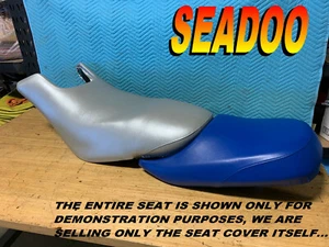 SEADOO GTX NEW SEAT COVER 2000-02 DI RFI SEA DOO Silver/blue 191A - Picture 1 of 6