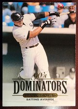 1994 Donruss 90's Dominators Batting Average Frank Thomas #2 Chicago White Sox