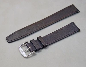 Original Longines 16 mm braun Leder Uhr Armband Band 300902016 - Bild 1 von 2