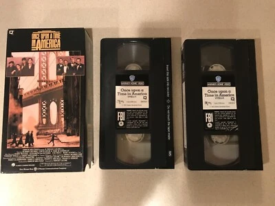 Once Upon a Time in America (VHS, 1987, 2 Tape Set) Robert De Niro, James Woods - Image 1 of 3