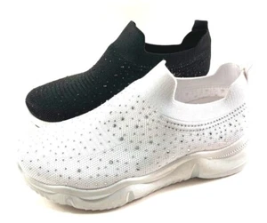 Atalina SN9365 Low Wedge Studded Slip On Fashion Sneaker - Picture 1 of 14