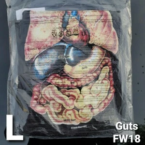 Supreme Guts Tee in Black Large FW18 Deadstock/ human internals labeled box logo - Picture 1 of 5
