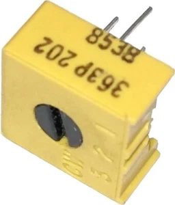Clarostat Potentiometer 2k Ohms 0.5W 363P-2K Single Turn Vertical Adjustment - Bild 1 von 3