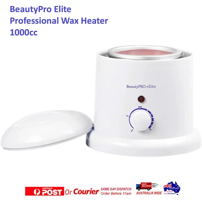 BEAUTY PRO ELITE PROFESSIONAL WAX HEATER 1000CC STRIP or HOT WAX POT 1Lt - Image 1 of 2